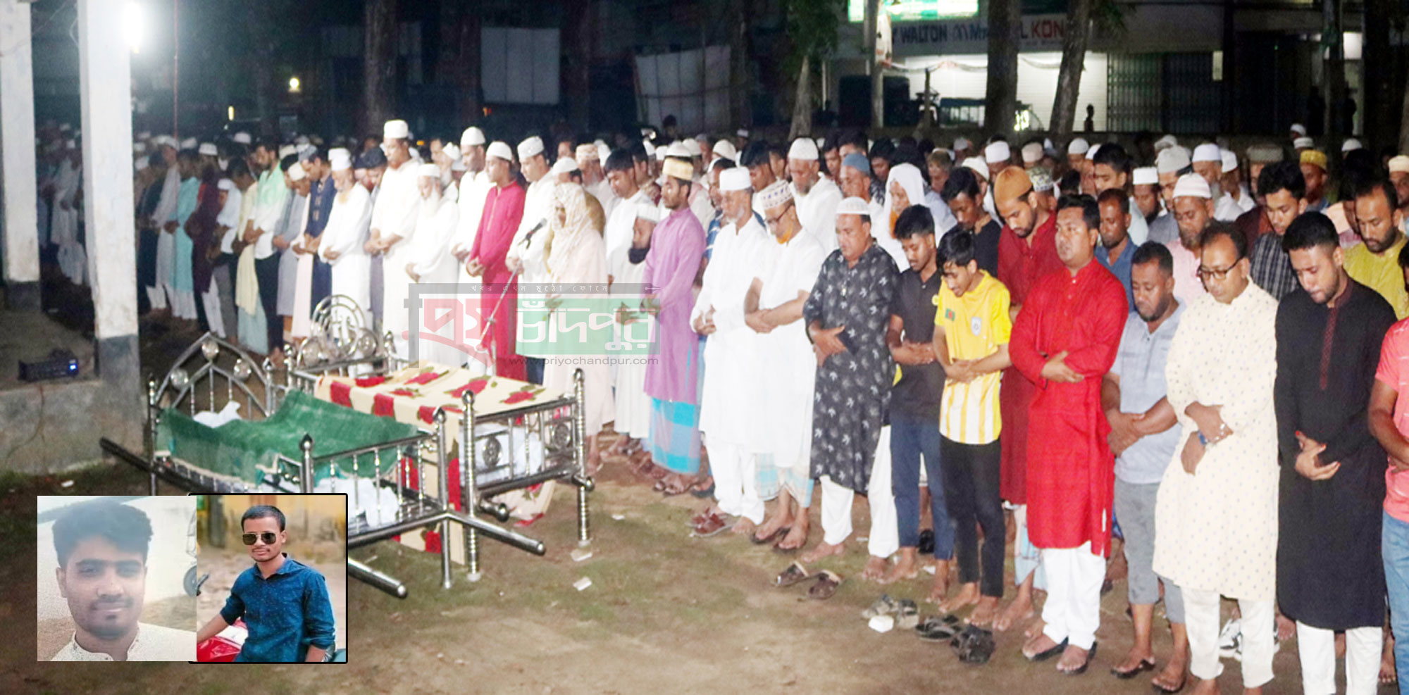 ফরিদগঞ্জে দুই সহোদরের দাফন সম্পন্ন; এলাকায় শোকের ছায়া