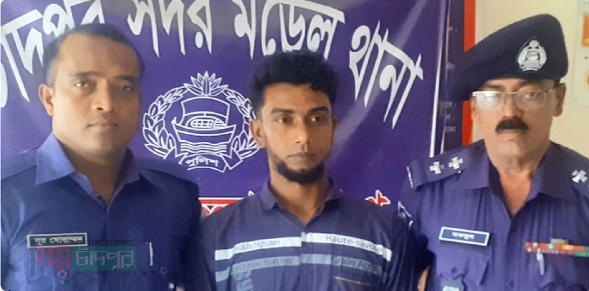 চাঁদপুরে স্ত্রীকে গলা‌কে‌টে হত্যাকারী পলাতক স্বামী কারাগারে