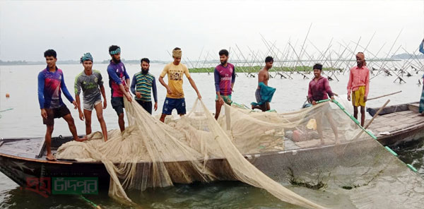 মেঘনা নদীতে দেখা মিলছে না ইলিশের