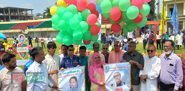 চাঁদপুরে বঙ্গবন্ধু ও বঙ্গমাতা জাতীয় গোল্ডকাপ ফুটবল টুর্নামেন্টের উদ্বোধন