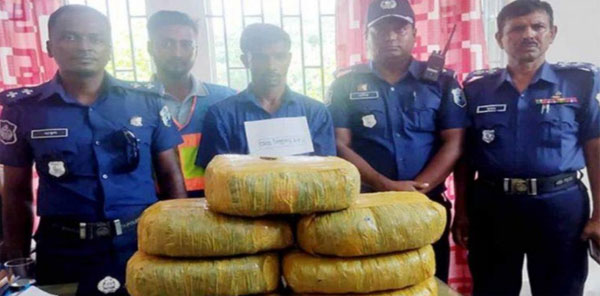 মতলব উত্তরে গাঁজাসহ মাদক বিক্রেতা আটক