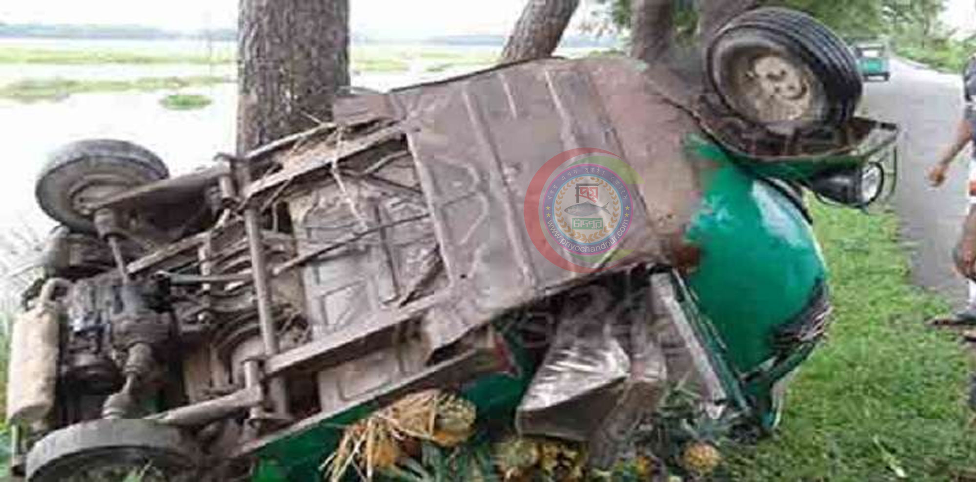 শাহরাস্তিতে অটোরিক্সা উল্টে চালক নিহত
