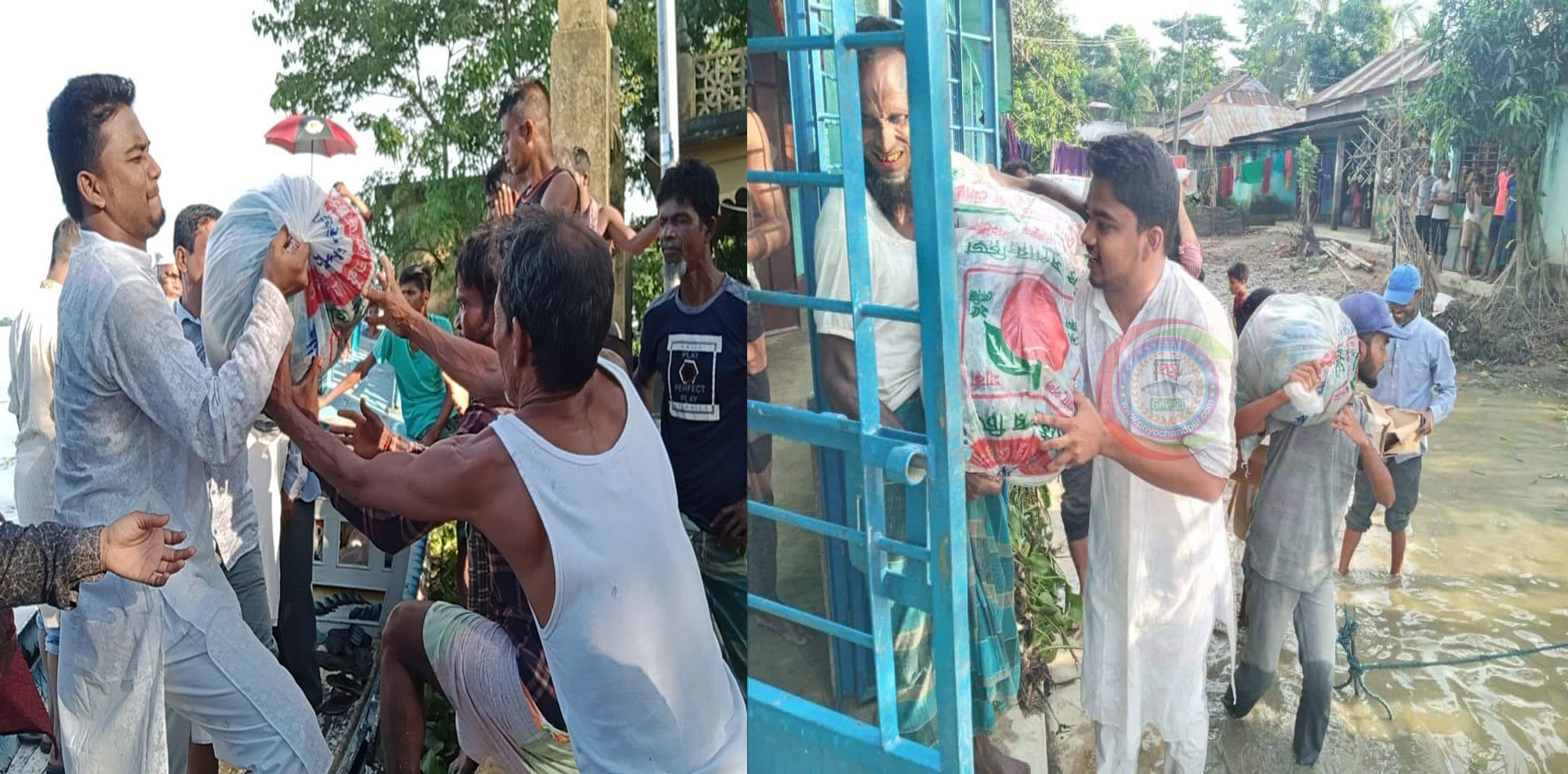 ইচ্ছা মানব উন্নয়ন সংস্থার উদ্যোগে সিলেটে ত্রাণ বিতরণ