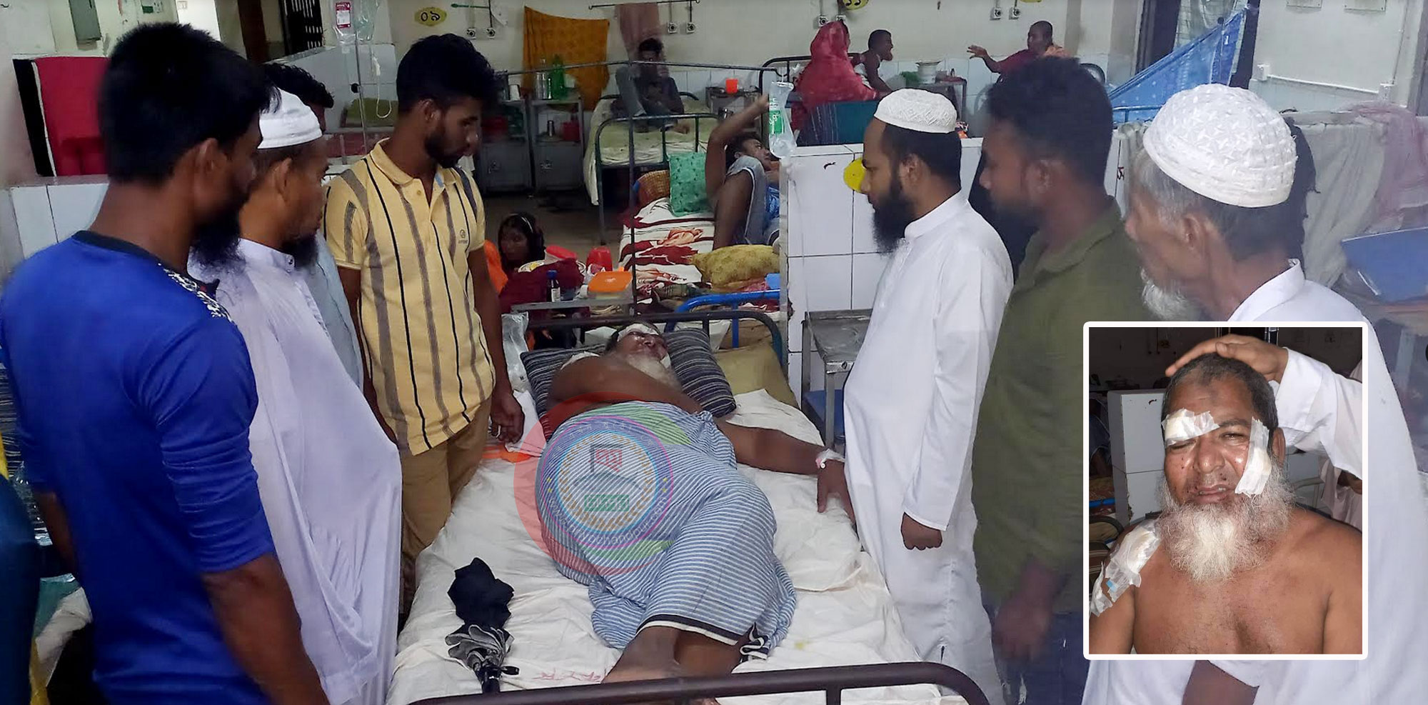 চাঁদপুর বিষ্ণুদি ইমানিয়া জামে মসজিদ কমিটিতে নাম না রাখায় ইমামের উপর হামলা