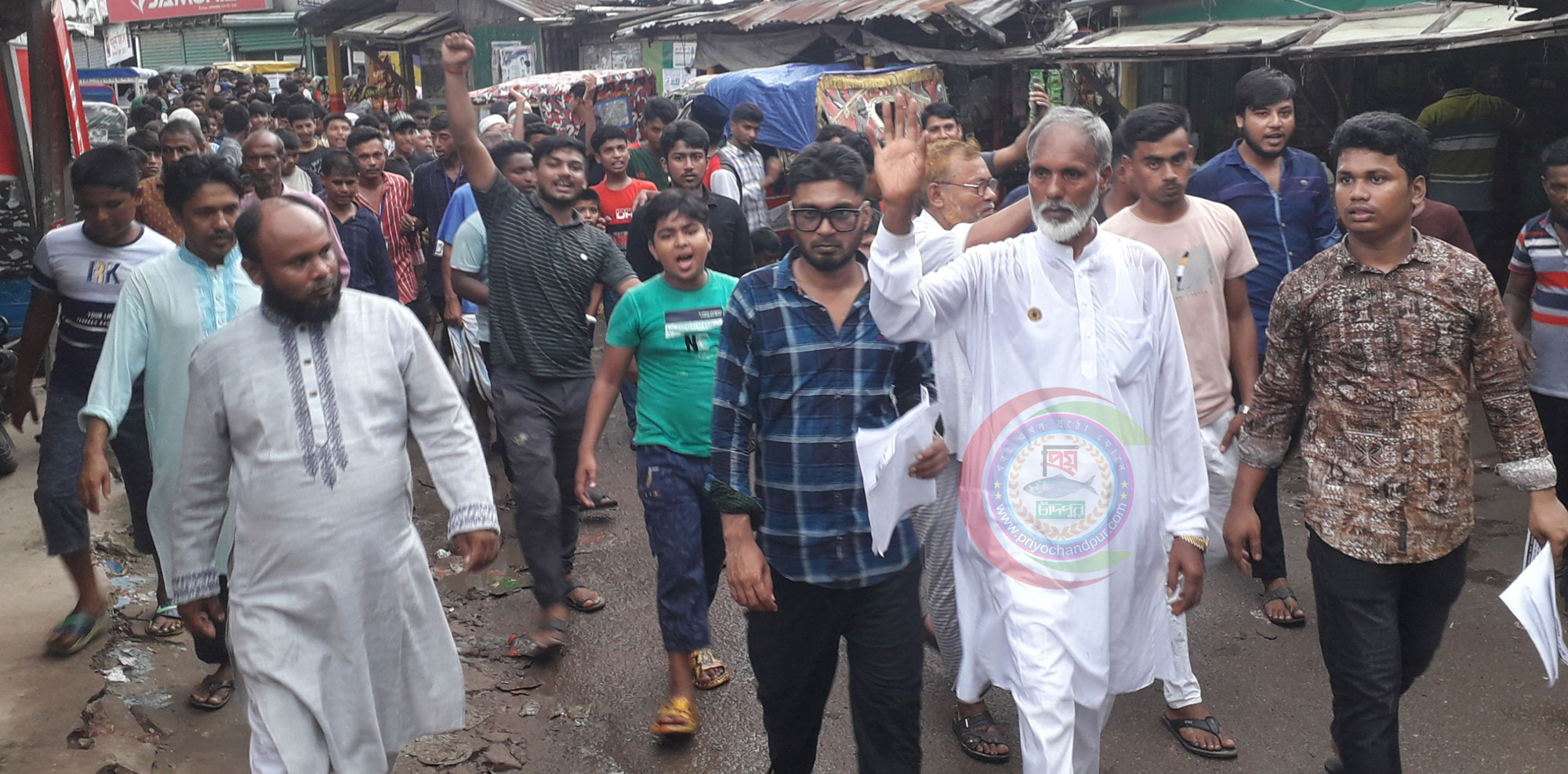 খাদেরগাঁও ইউপি নির্বাচনে প্রচারণার শেষ দিনে মতিন প্রধানের নির্বাচনী শোডাউন