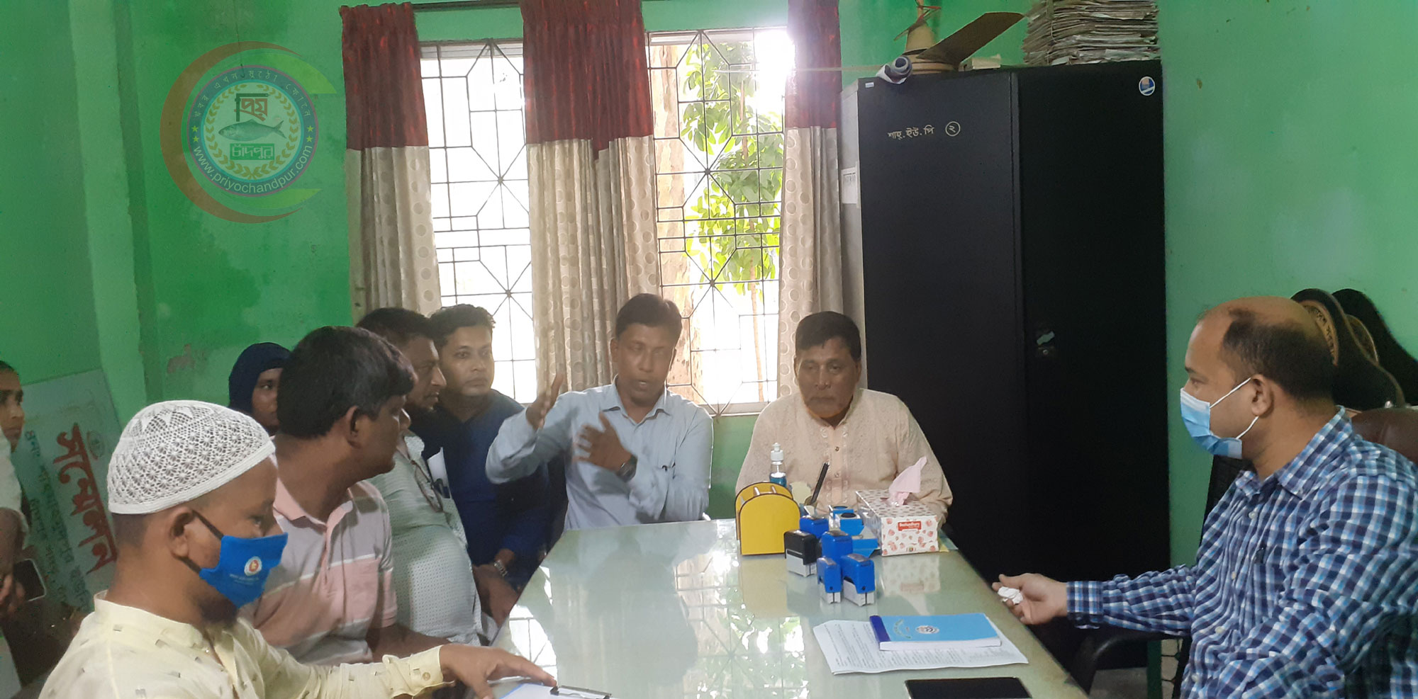 স্থানীয় সরকারের উপ পরিচালকের শাহমাহমুদপুর ইউনিয়ন পরির্দশন