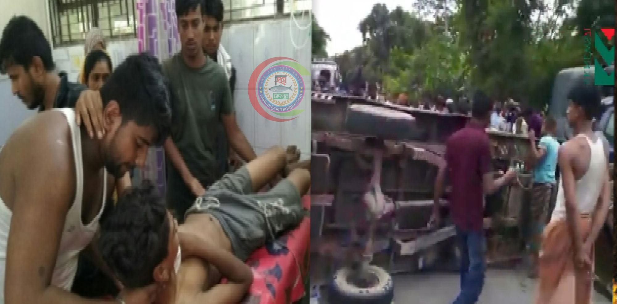শাহরাস্তিতে সিএনজি চালিত অটোরিকশা ও ভটভটি সংঘর্ষে ৪ যাত্রী আহত
