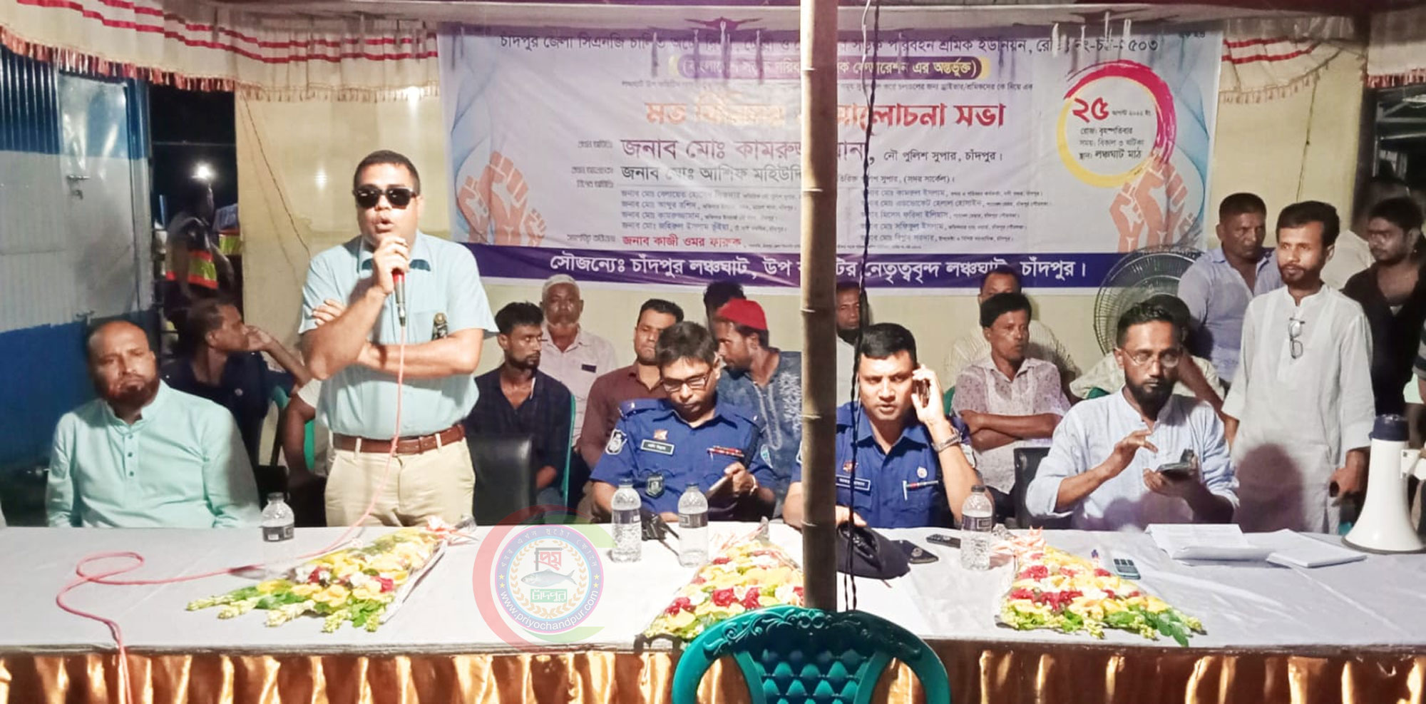 চাঁদপুর লঞ্চ টার্মিনালে শৃঙ্খলা ফিরাতে সিএনজি শ্রমিক ইউনিয়নের মতবিনিময় সভা