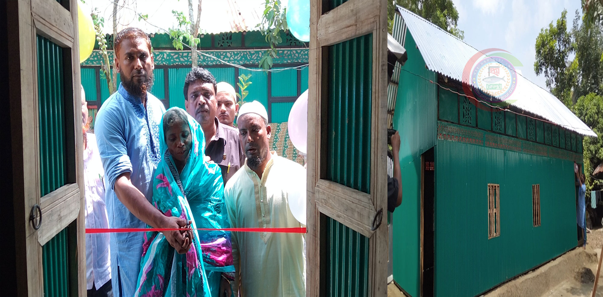 প্রবাসী কল্যাণ পরিষদের অর্থায়নে নতুন ঘর পেলেন আকানিয়ার হোসনেআরা বেগম