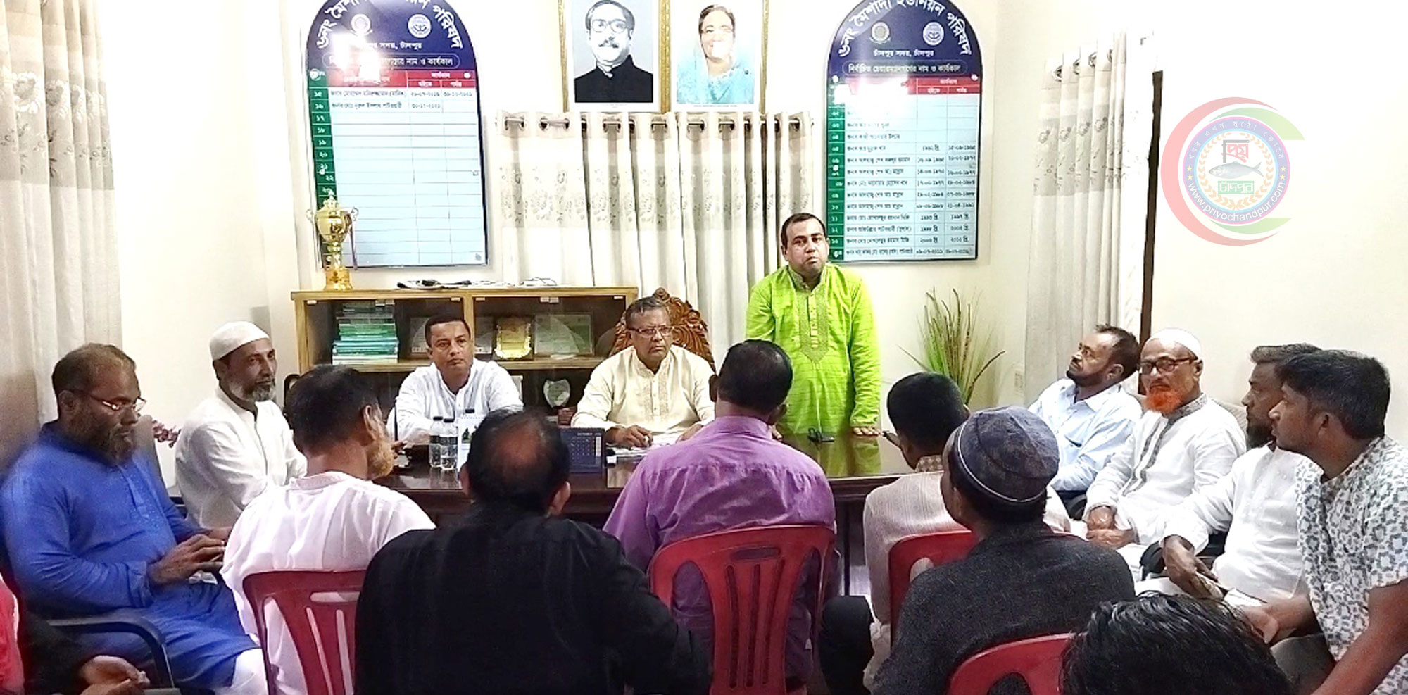 মৈশাদী ইউনিয়নে জেলা পরিষদের সদস্য প্রার্থী ইকবাল হোসেন পলাশের মতবিনিময়