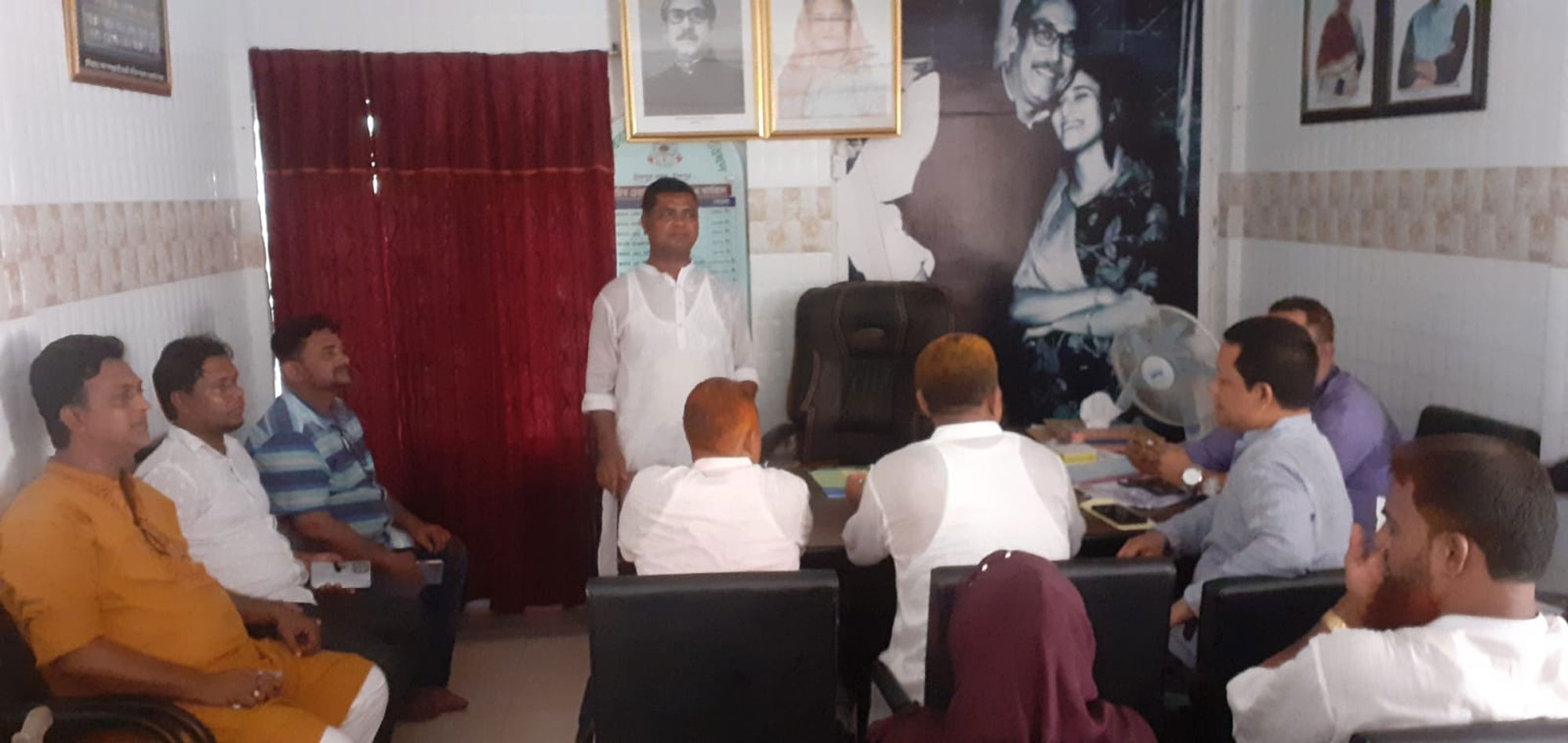 চাঁদপুর জেলা পরিষদ নির্বাচনে সদস্য পদ প্রার্থী মুকবুল মিজির মতবিনিময় সভা