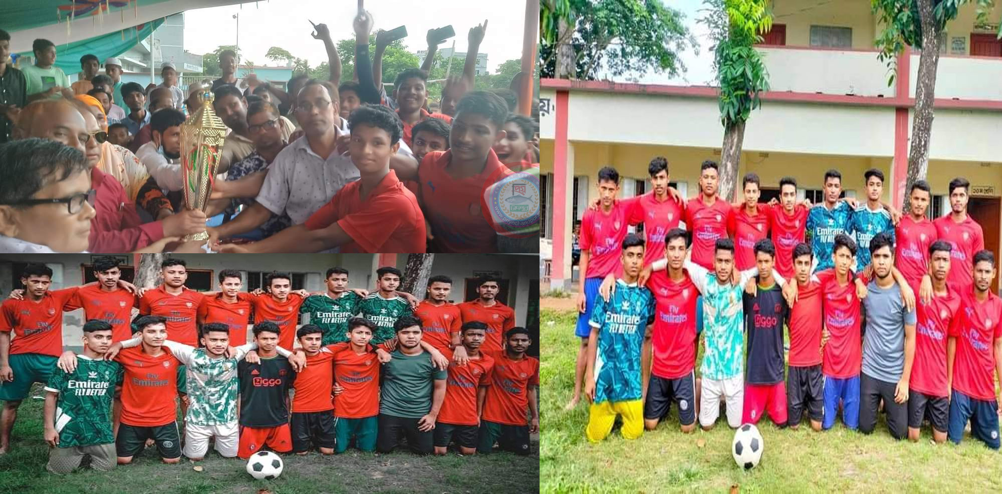 শাহরাস্তিতে ফুটবলে মেহার উচ্চ বিদ্যালয়ের টানা তৃতীয়বার ট্রফি জয়