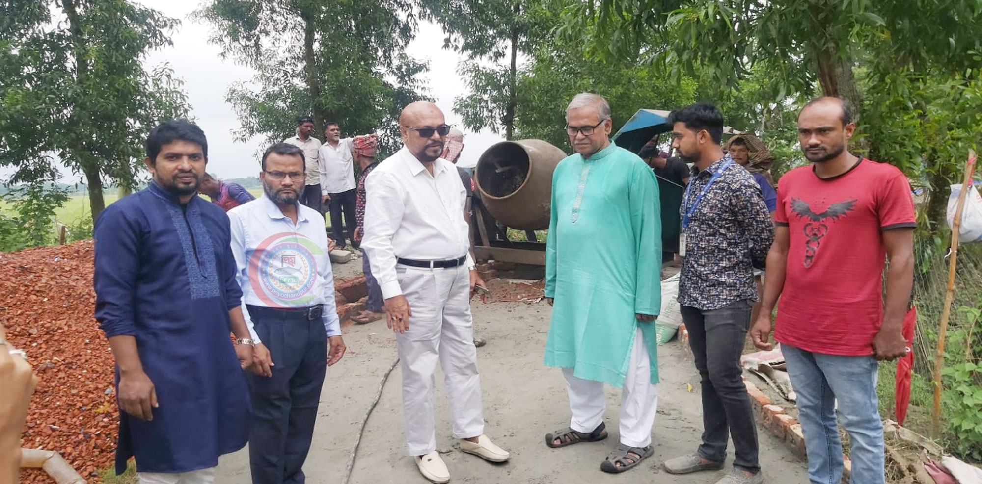 বলাখালে কাজী শাহাদাত সড়কে আরসিসি প্রকল্পের কাজ উদ্বোধন
