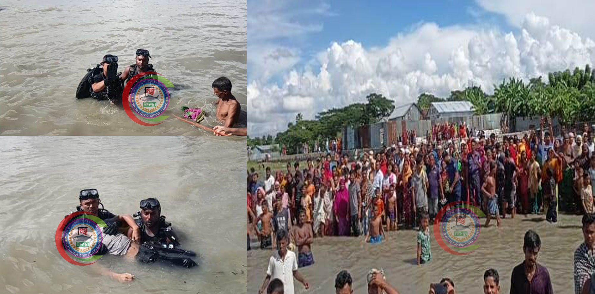 চাঁদপুরে নদীতে গোসল করতে গিয়ে ডুবে গেলো দুই মাদ্রাসা ছাত্র; শোকাহত এলাকাবাসী