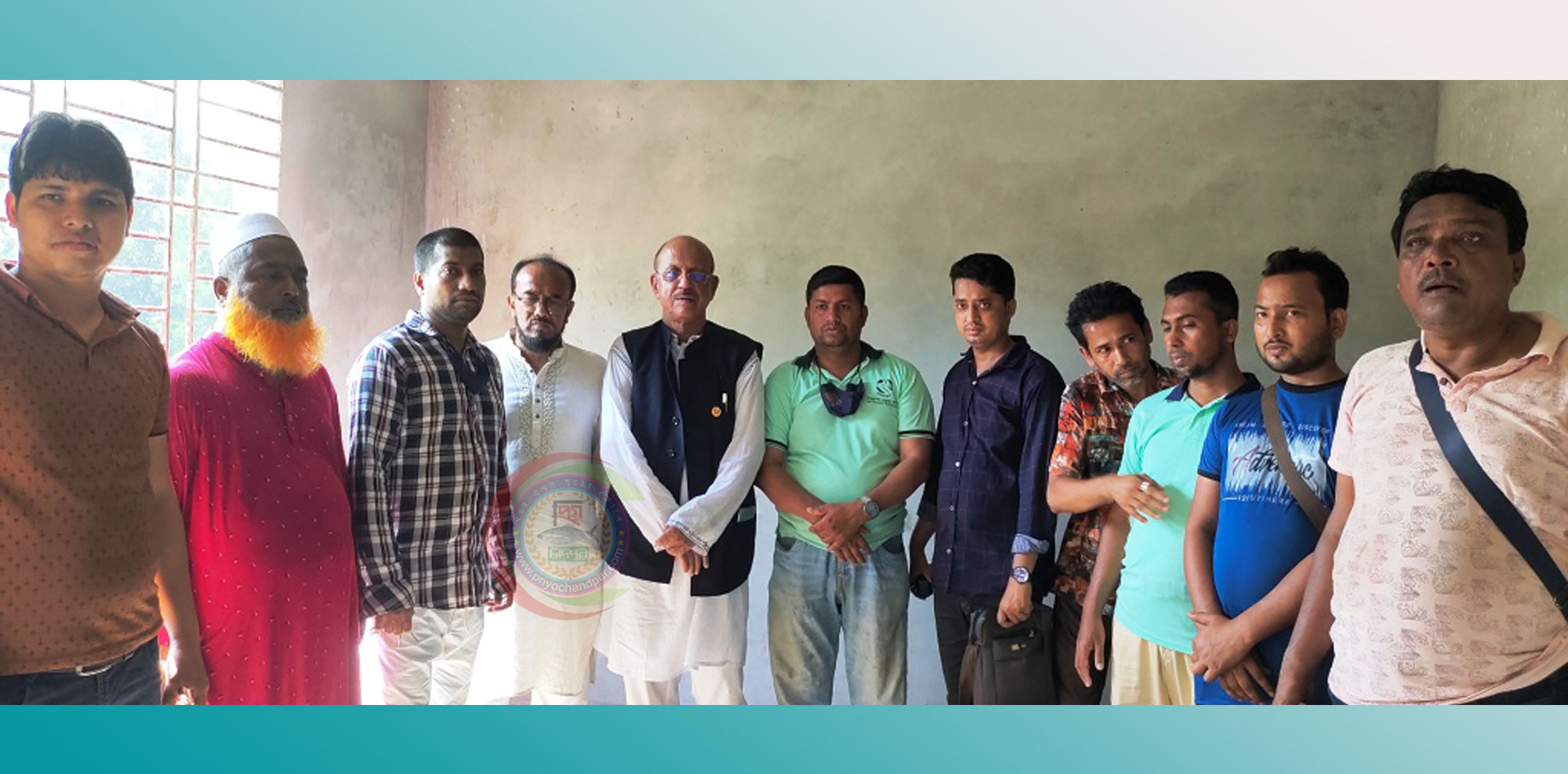 ইঞ্জিনিয়ার আব্দুল মোতালেবের কচুয়া প্রেসক্লাব ভবন নির্মান কাজ পরিদর্শন
