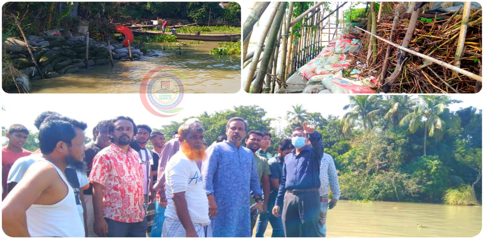 মেঘনার ভাঙনে চাঁদপুর তরপুরচন্ডীতে ১১ বসতঘর নদীগর্ভে বিলিন; আতঙ্কে ৩শ’ পরিবার