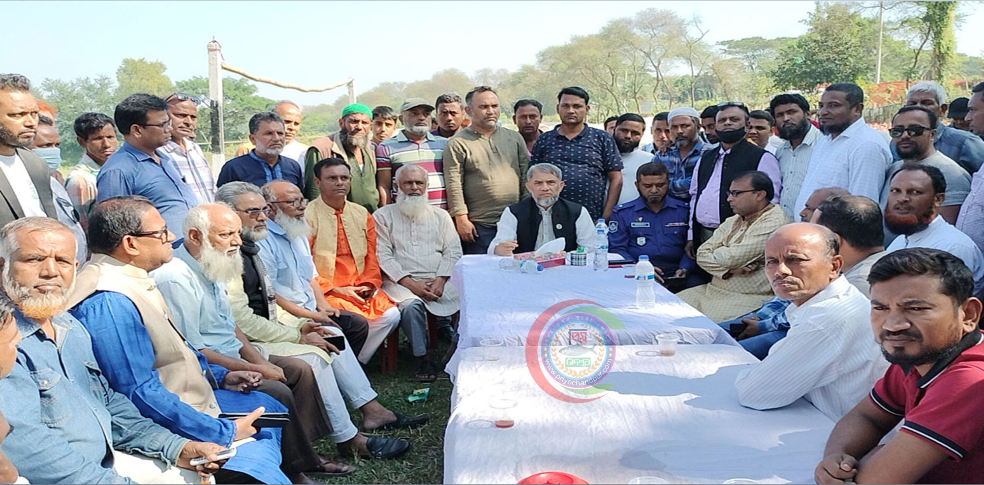 মতলব-গজারিয়া সংযোগ সেতু বাস্তবায়নের লক্ষ্যে জনসভার স্থান পরিদর্শনে সাংসদ