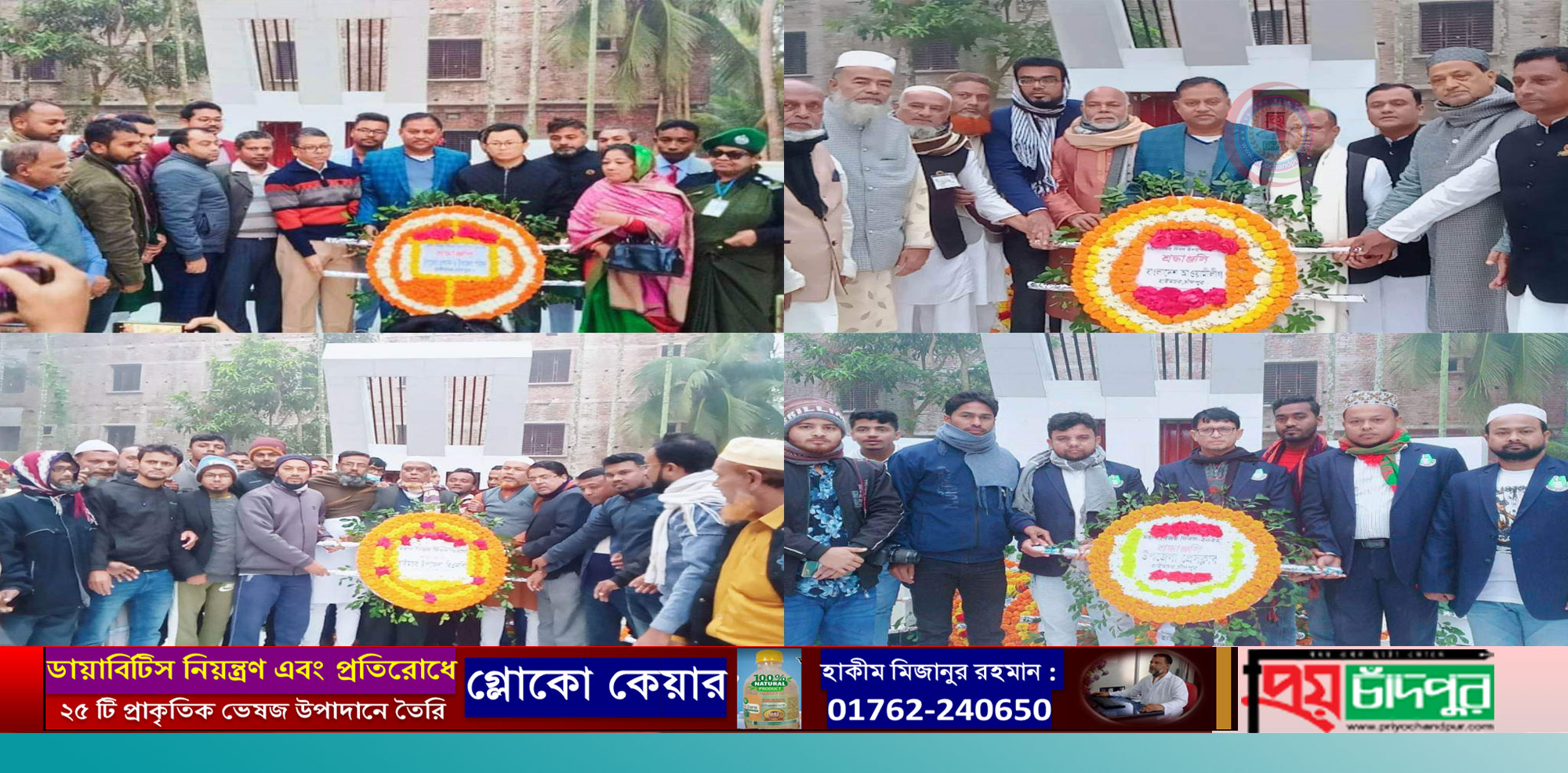 হাইমচরে বর্ণাঢ্য আয়োজনে বিজয় দিবস পালিত