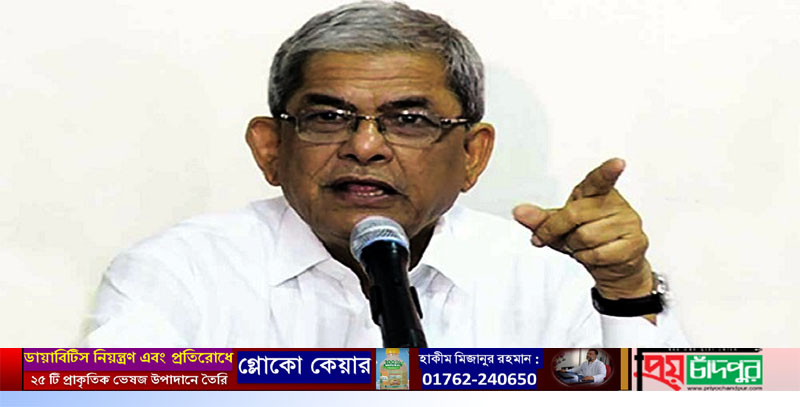 আওয়ামী লীগ মুখে বলে একটা, কাজ করে আরেকটা: মির্জা ফখরুল
