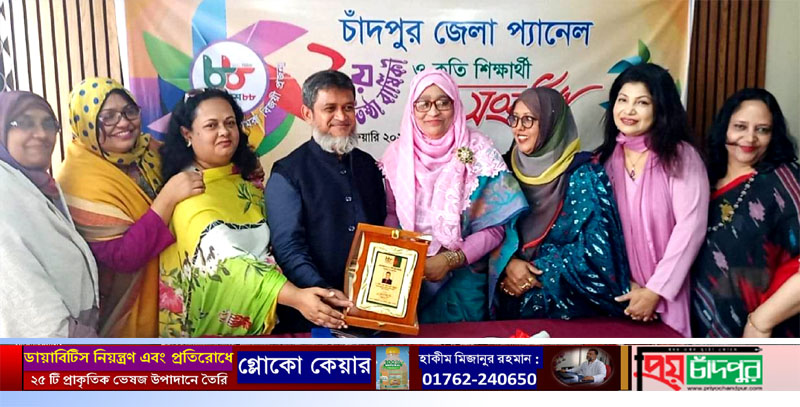 চাঁদপুর প্রেসক্লাব সভাপতিকে সংবর্ধনা
