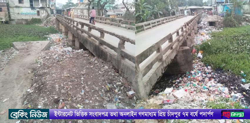 ফরিদগঞ্জে ময়লা ফেলে ডাকাতিয়া নদী ভরাট, বর্জ্য অপসারণে প্রকল্প নেই-ইউএনও