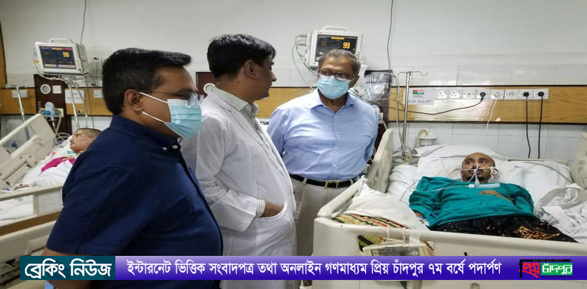 অসুস্থ ছাত্রলীগ নেতার শয্যাপাশে মেজর অবঃ রফিকুল ইসলাম বীর উত্তম এমপি