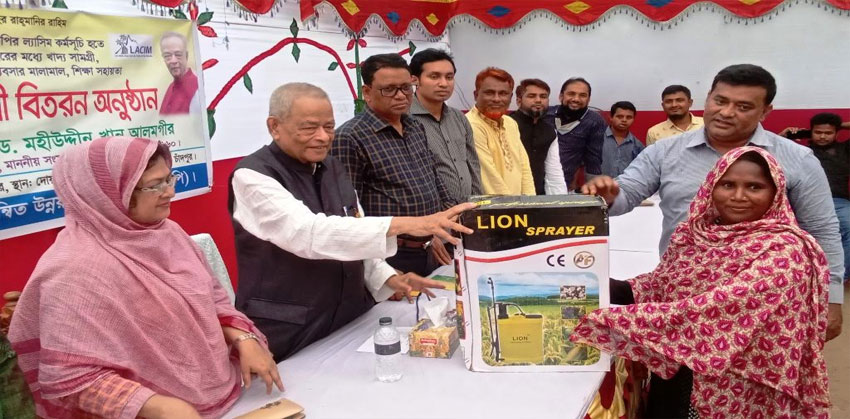 কচুয়ায় হতদরিদ্রদের মাঝে কেআইডিপির কৃষি উপকরন ও খাদ্য সামগ্রী বিতরণ