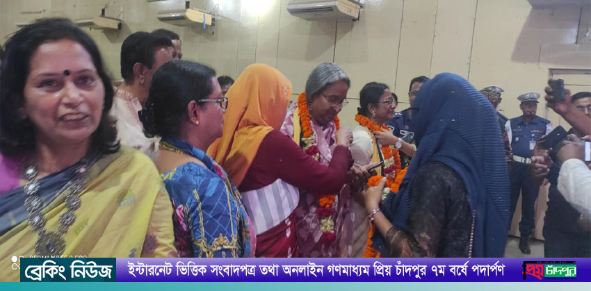 চাঁদপুরে কিন্ডারগার্টেন এসোসিয়েশনের উদ্যোগে শিক্ষামন্ত্রীকে সম্মাননা