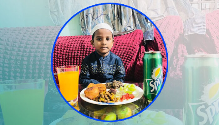 ছোট্র শিশু আবদুল্লাহ প্রচন্ড গরমেও রোজা রাখলো