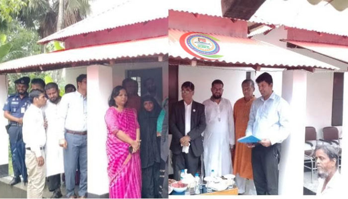 চাঁদপুরের মৈশাদী আশ্রয়ন-২ প্রকল্প পরিদর্শনে বিভাগীয় কমিশনার