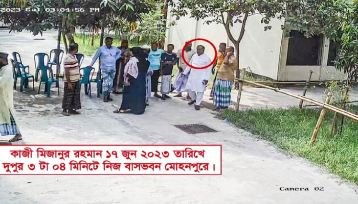 সিসিটিভিতে বাবু হত্যার সময়ে বাড়ীতে মিজান মতিন ও হাবিব!