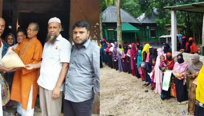 মৈশাদী ইউনিয়নের ৭৪২ জন অসহায় পেল প্রধানমন্ত্রীর উপহারের চাল