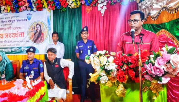 চাঁদপুর পুলিশ সুপারের শাহরাস্তিতে বিদায় সংবর্ধনা