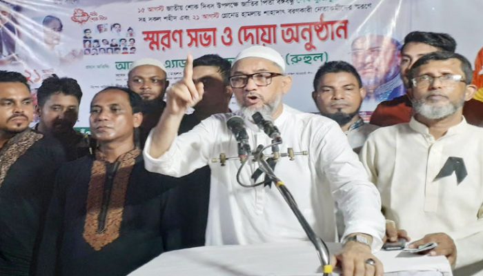সংবিধান অনুযায়ী বাংলাদেশে নির্বাচন হবে, জ্বালাও পোড়াও আন্দোলন করে লাভ নেই : রুহুল এমপি