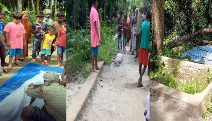 মতলব উত্তরের ডেঙ্গুরভিটি গ্রামে কবর দেয়ার ২৮ বছর পরও অক্ষত লাশ