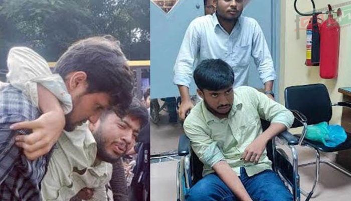পরীক্ষা দিতে গিয়ে ছাত্রলীগের নেতাকর্মীদের হাতে মার খেয়েছেন ছাত্রদল কর্মী
