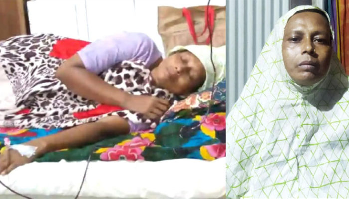টাকার অভাবে চিকিৎসা নিতে ব্যর্থ চাঁদপুরের ক্যান্সার আক্রান্ত অসহায় রানু বেগম