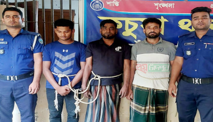 কচুয়ায় বিএনপি’র সক্রিয় ৩ কর্মী গ্রেফতার