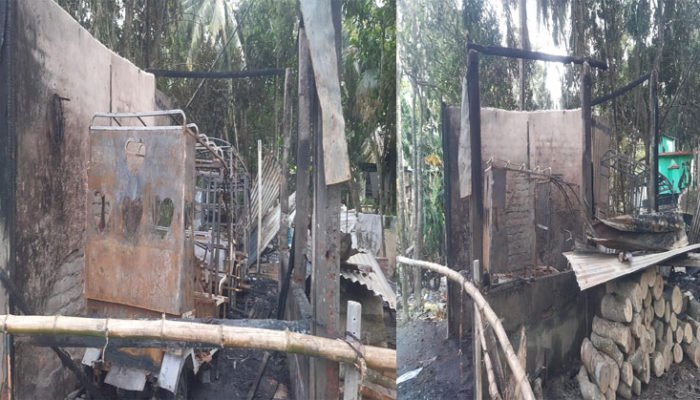 ফরিদগঞ্জে অগ্নিকান্ডে ব্যবসায়ী’র দোকান ও ৩টি অটোরিক্সা পুড়ে ছাই