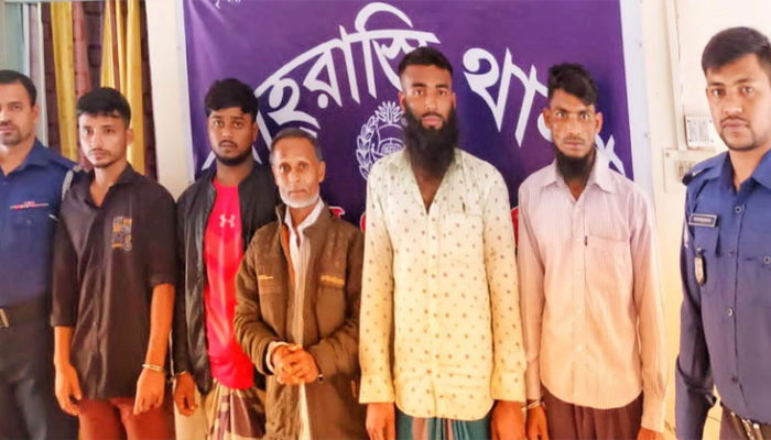 শাহরাস্তিতে মাদক নারী নির্যাতন ও জি আর মামলায় ৬ আসামি আটক