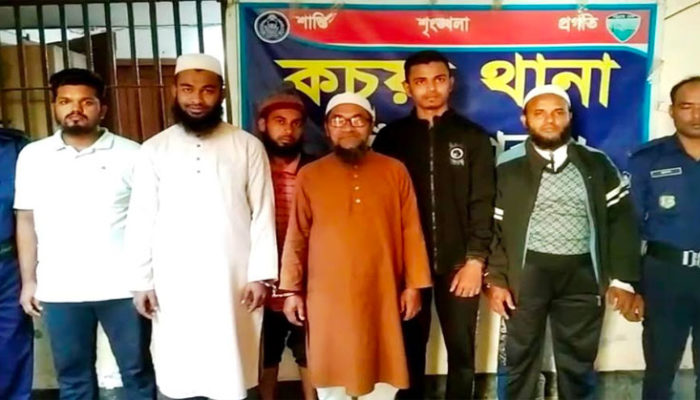 কচুয়ায় জামায়াতের ৬ সক্রিয় কর্মী গ্রেফতার