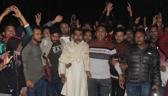 নারায়ণপুর পৌরসভার সম্ভাব্য মেয়র প্রার্থী শাখাওয়াত প্রধানের নেতৃত্বে আনন্দ মিছিল