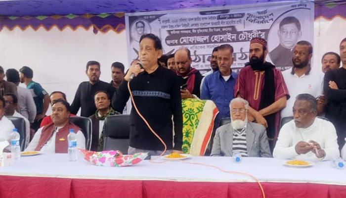 শান্তি চাইলে আওয়ামী লীগের প্রার্থীকে নৌকায় ভোট দিন : মোফাজ্জল হোসেন চৌধুরী মায়া বীরবিক্রম