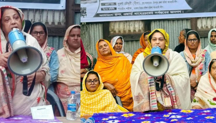 বাহেরচরে মহিলা আওয়ামী লীগের উঠান বৈঠক
