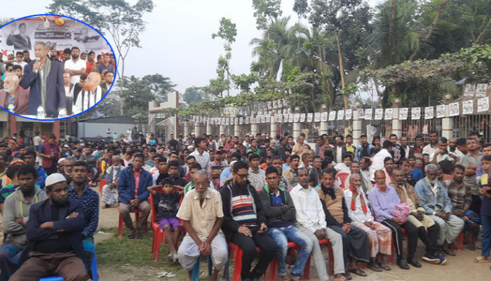  ট্রাক প্রতীকের স্বতন্ত্র প্রার্থী শফিকুল আলম ফিরোজের টামটায় গণসংযোগ ও পথসভা