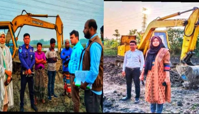 শাহরাস্তিতে প্রশাসনের অভিযানে আবাদি জমির মাটি কাটায় অভিযুক্তকে অর্থদণ্ড