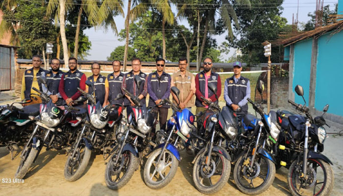 চাঁদপুরে চুরি যাওয়া ৮ মোটর সাইকেল উদ্ধার
