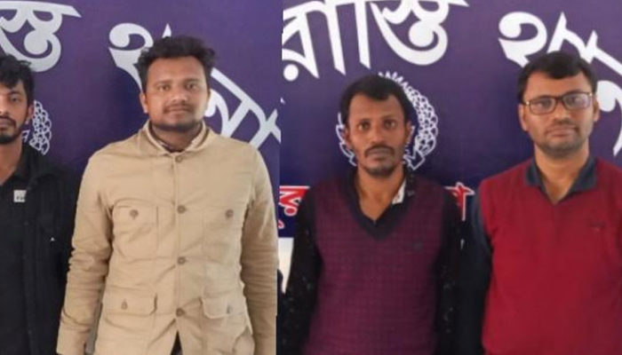 শাহরাস্তিতে পুলিশি অভিযানে ৪ আসামি আটক