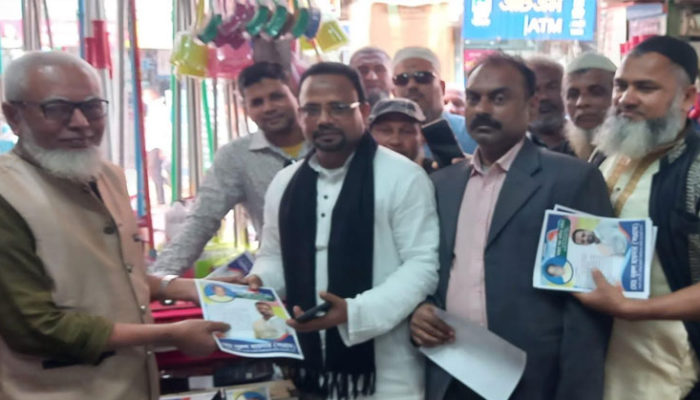 ভাইস চেয়ারম্যান প্রার্থী নুরুল হায়দার সংগ্রামের ব্যপক নির্বাচনি প্রচারনা