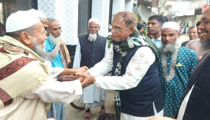 চেয়ারম্যান প্রার্থী নাজিম দেওয়ানের রামপুরে গণসংযোগ